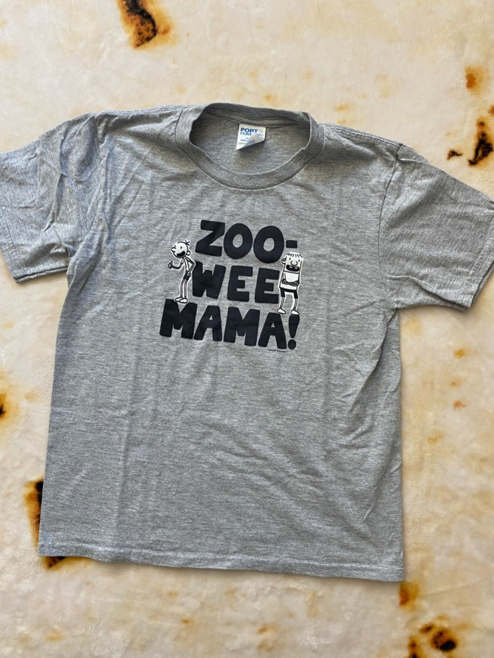 EUC Kids Gray Diary of a Wimpy Kid "Zoo Wee Mama!" T-Shirt Youth Medium